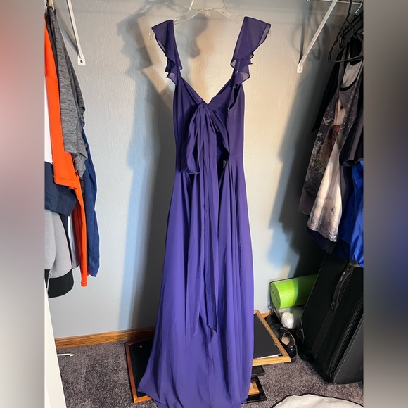 AZAZIE Everett A-line Dress in Color ROYALTY - Picture 3 of 9